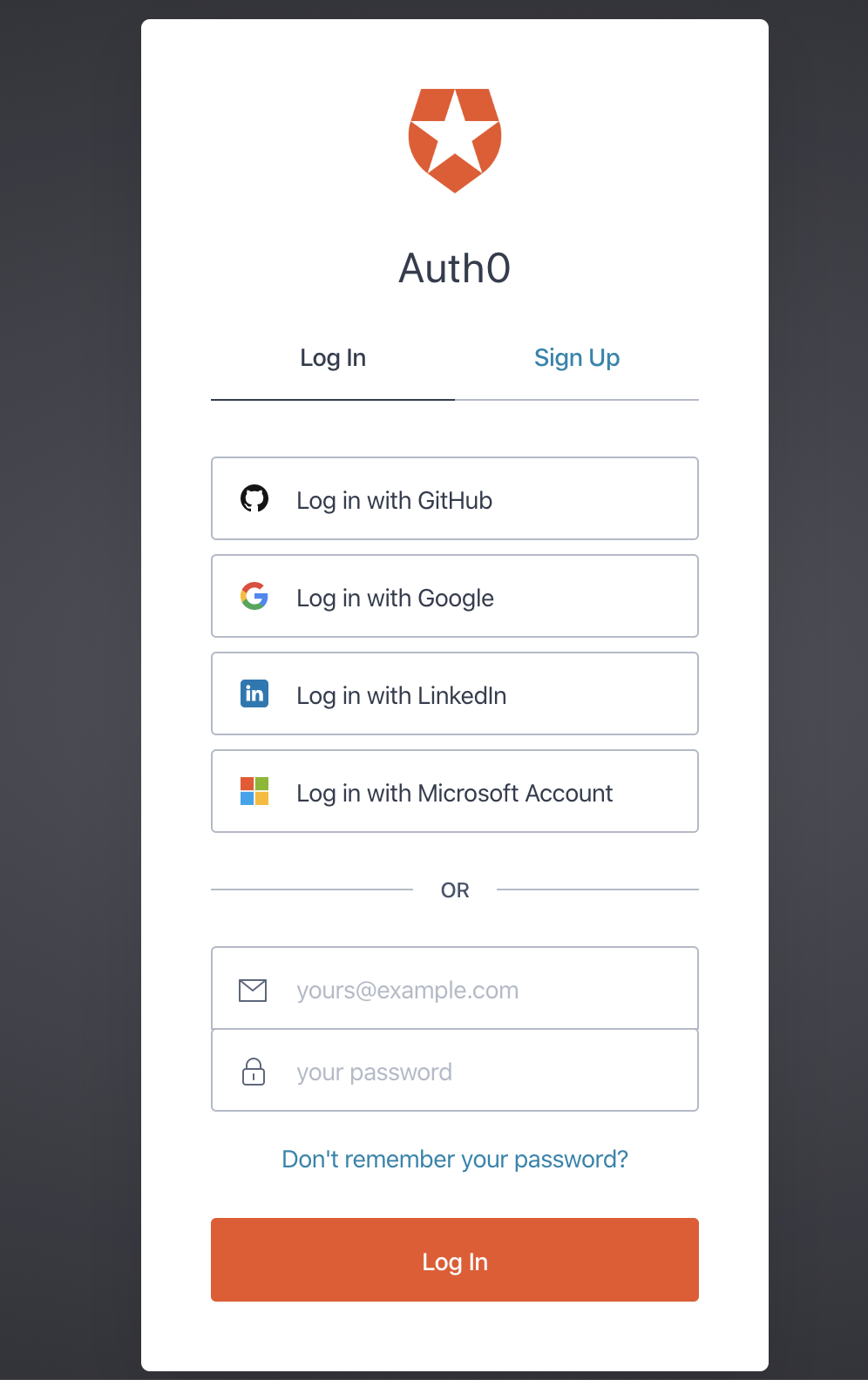 Auth0 Login