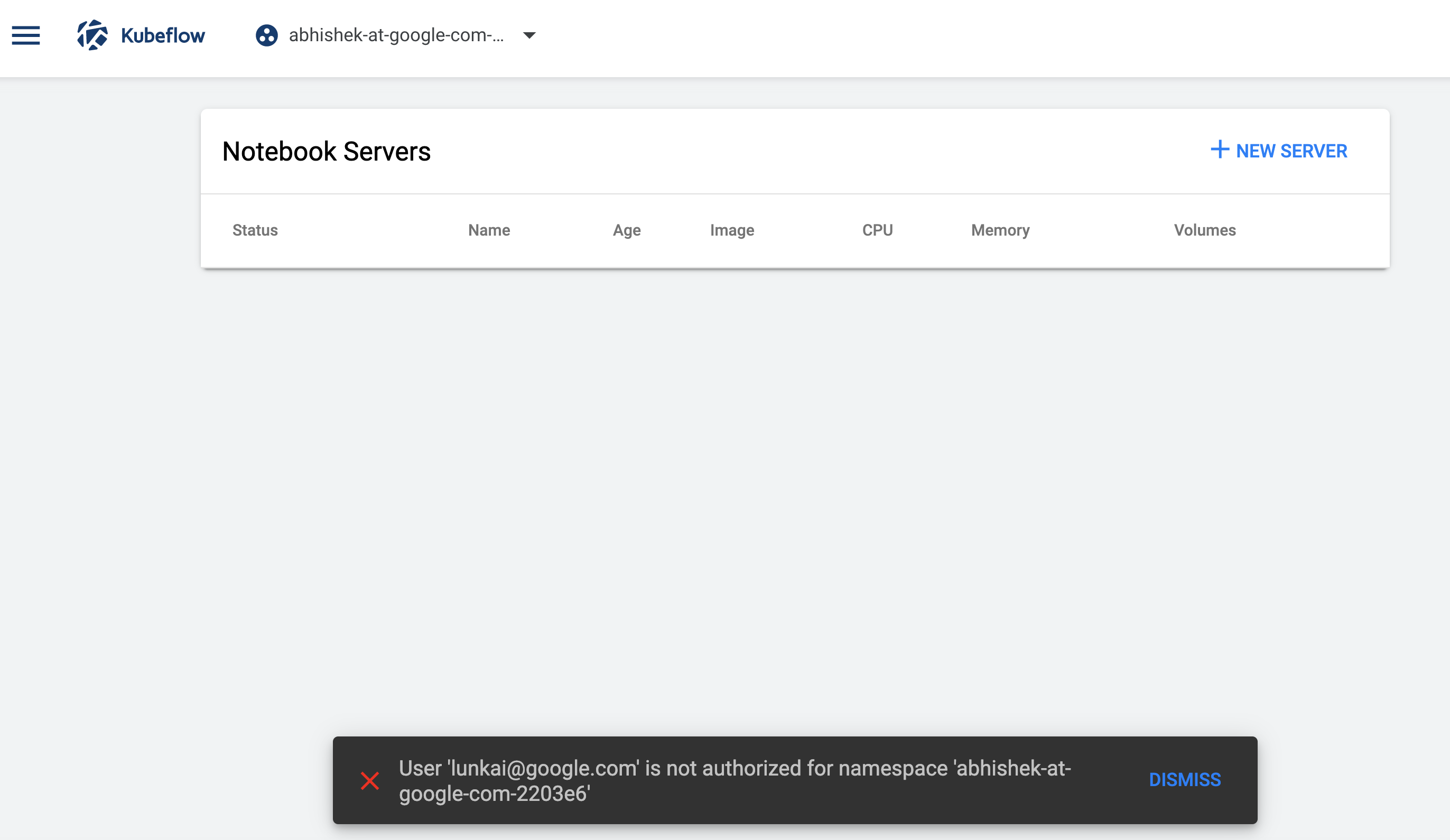 Error listing notebooks in inacessible profile